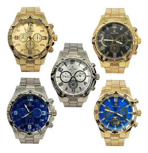 Kit Combo 5 Relógios Masculino Revenda Atacado Original