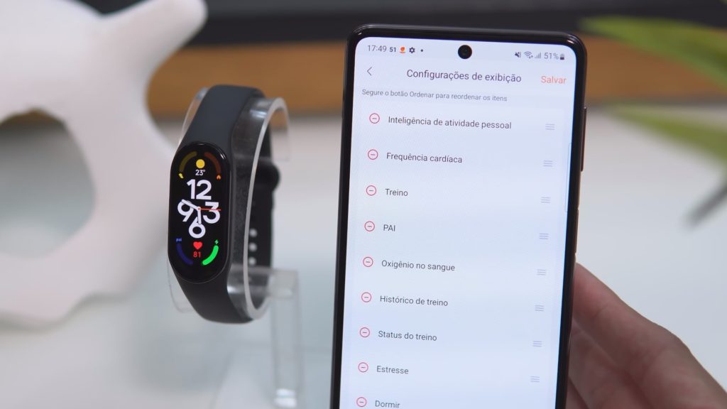 Kit 10 Unidades - Pulseira Inteligente XIAOMI Mi Band 7 - Tela AMOLED