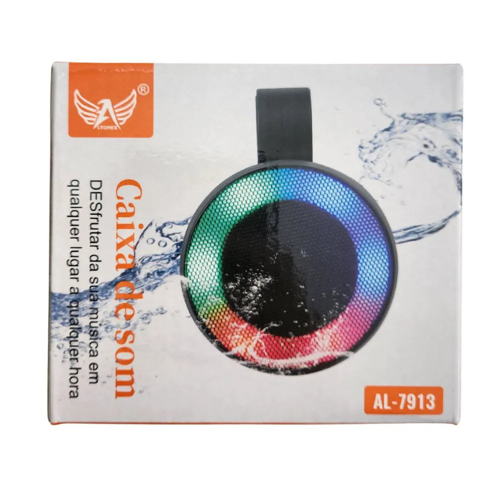 CAIXA DE SOM BLUETOOTH 3W C/ SUPORTE PARA BICICLETA - AL-7913