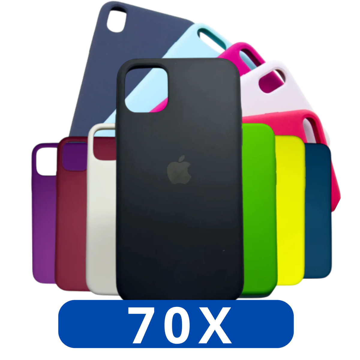 ⭐ KIT 70 CAPINHAS – “Kit Compacto 70 Capinhas Silicone Aveludadas – Qualidade Premium”