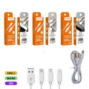 CABO DE DADOS USB 3A - KAIDI - KD-23