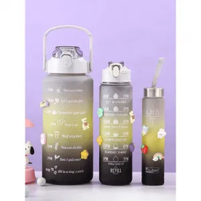 KIT 3 GARRAFAS FRASES MOTIVACIONAIS