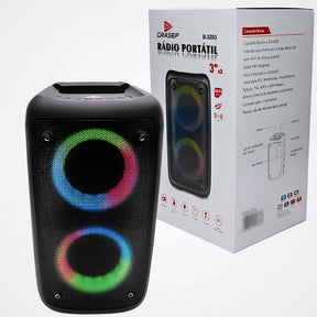 CAIXA DE SOM BLUETOOTH 20W - GRASEP - D-3203
