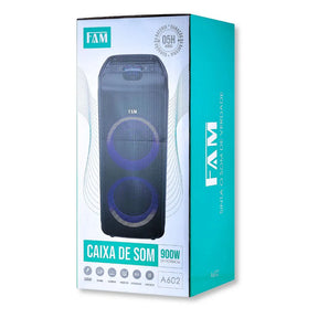 Caixa de Som Bluetooth 900W - FAM - A602